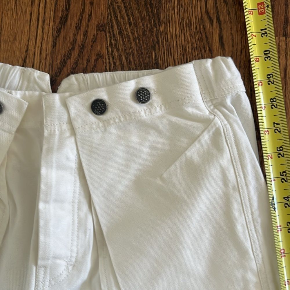 Free People size 6 Keep Calling Crop Pants in White not GREEN - Picture 3 of 6